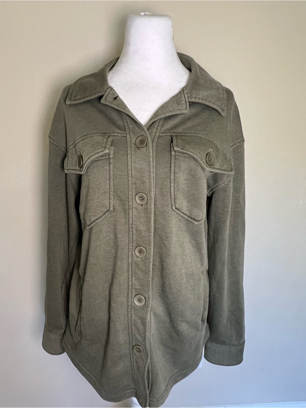 Avec Les Filles jacket Women’s olive green military look Small